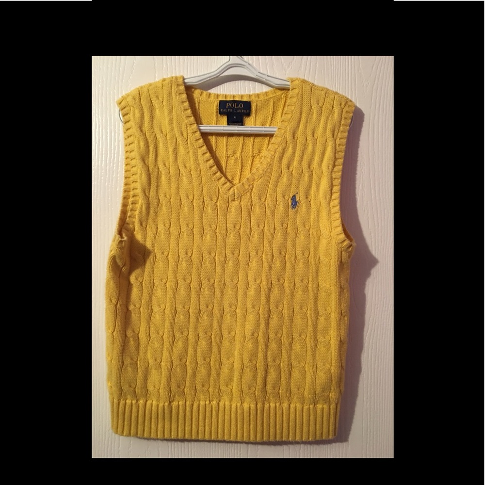 Ralph Lauren Cable- knit cotton sweater vest